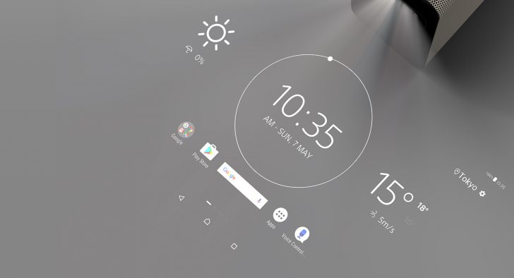 ホームシアター パーティ Xperia touch G1109 超短焦点プロジェクタ Android 体験 レビュー