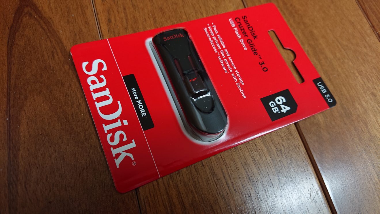 SanDisk Cruzer Glide USB 3.0 Flash Drive SDCZ600-064G(64GB)の購入～NEC LAVIE Hybrid ZERO PC-HZ100DASの容量不足解消～