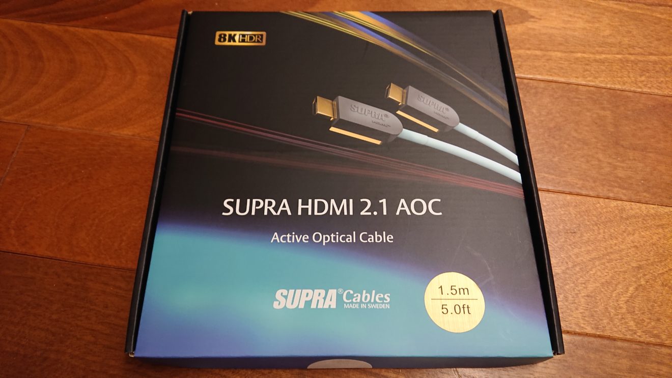 光ファイバーHDMIケーブルSUPRA HDMI 2.1 AOCの購入(2)太くてしっかりとした質感 | Bells of Hermitage
