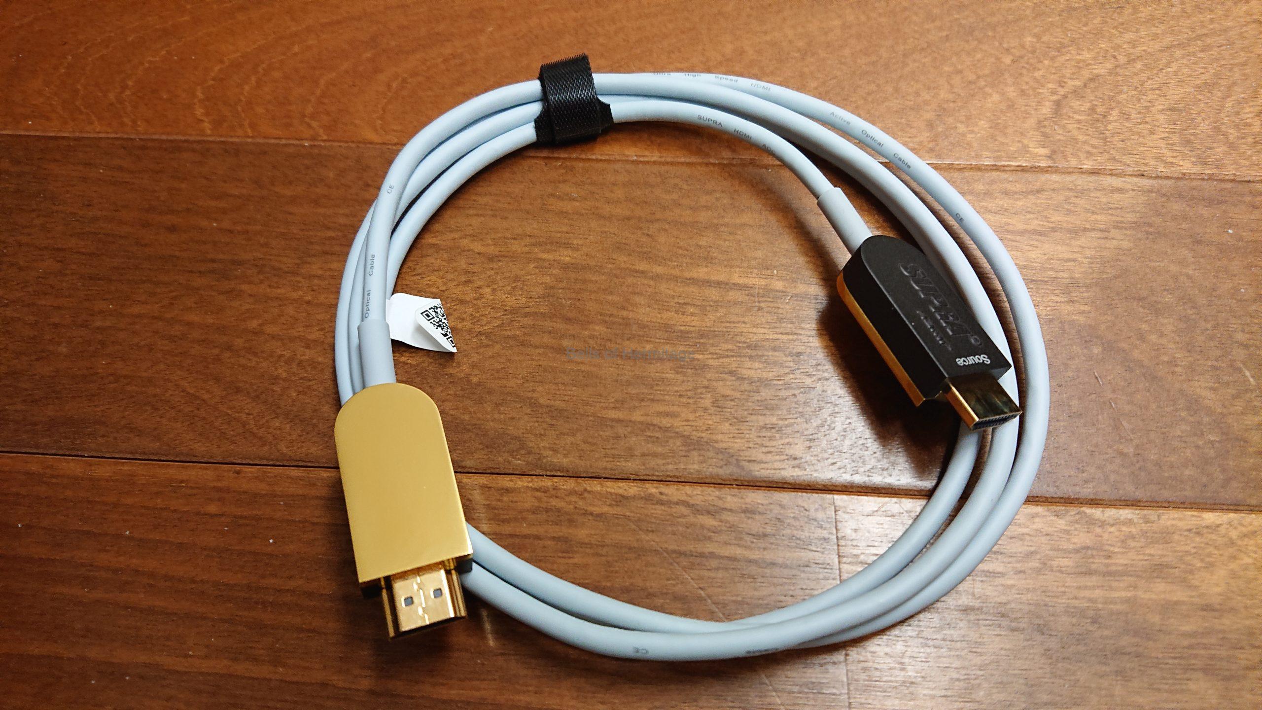 光ファイバーHDMIケーブルSUPRA HDMI 2.1 AOCの購入(3)機器の相性を 