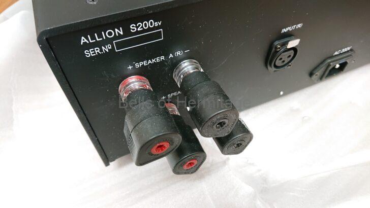 オーディオ アンプ 出水電器 オーディオ専用電源工事 ALLION パワーアンプ ALLION S-200sv 貸出 試聴 レビュー 200V 
